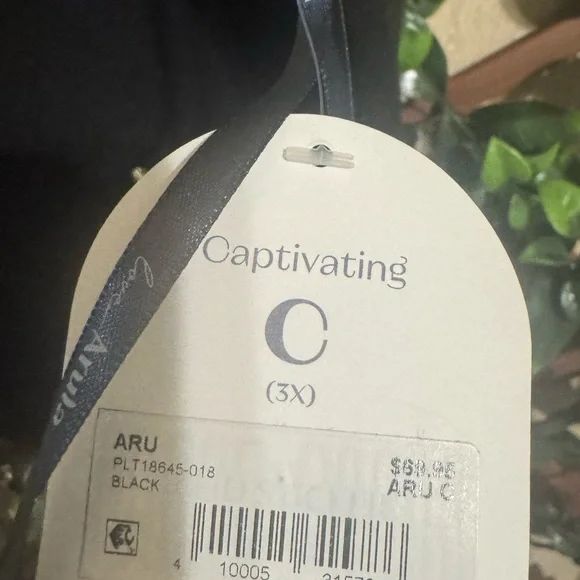 Arula Black Embellished Feather Strap Crop Top NWT – Size C #1 - Picture 5 of 9